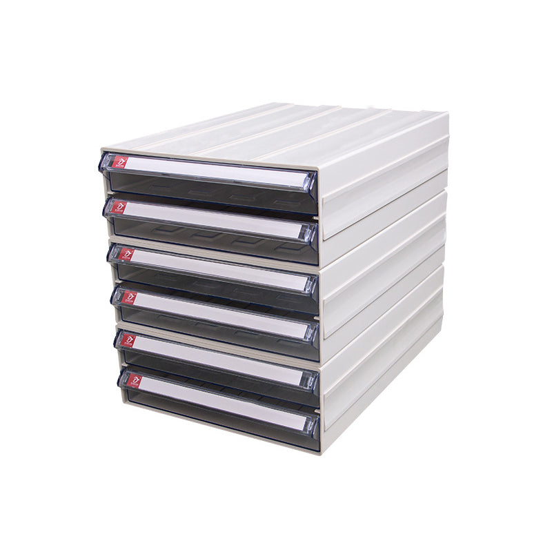 Archivo moderno de gabinete de plástico con cajones para el hogar u oficina