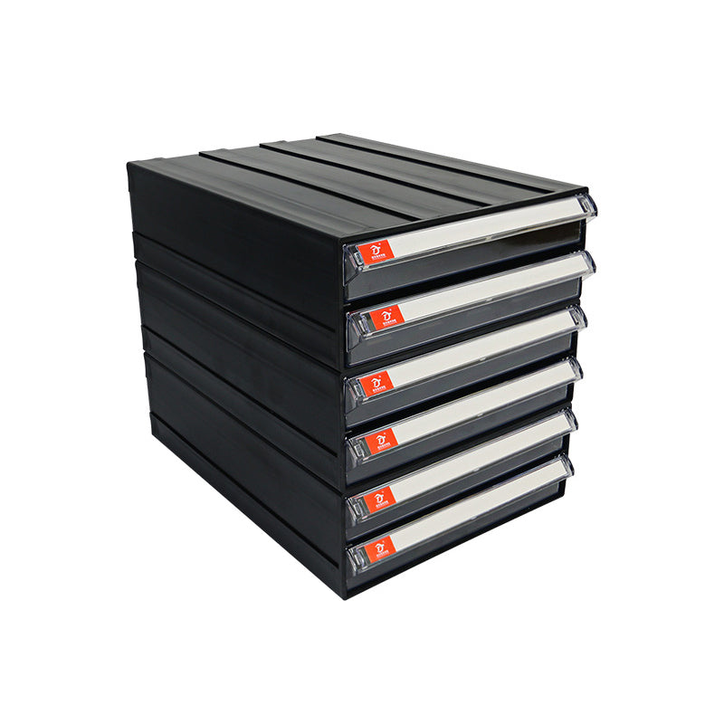 Archivo moderno de gabinete de plástico con cajones para el hogar u oficina