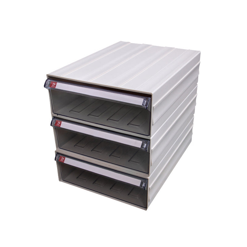 Archivo moderno de gabinete de plástico con cajones para el hogar u oficina