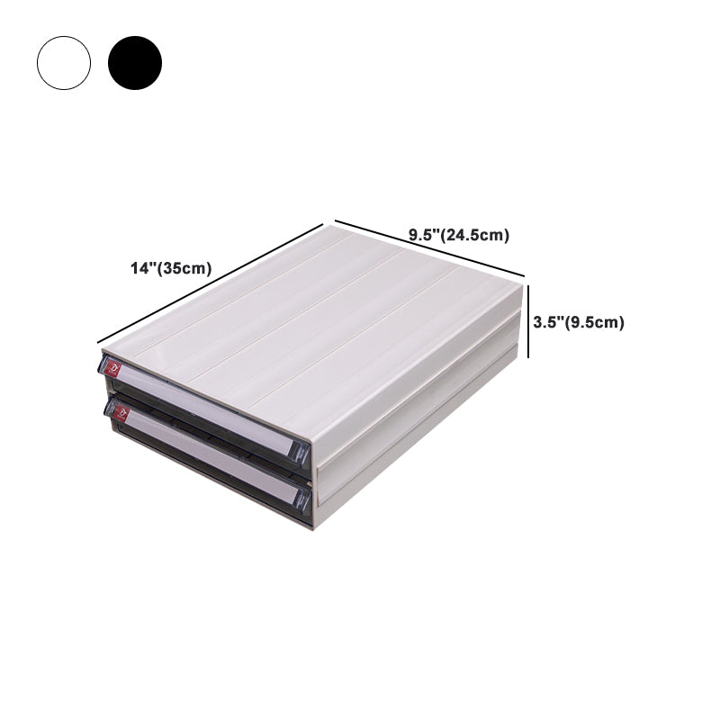 Archivo moderno de gabinete de plástico con cajones para el hogar u oficina
