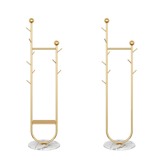 Moderner Metallbeschattierungsregal frei sitzender Festkörperhalle mit Kleiderhaken