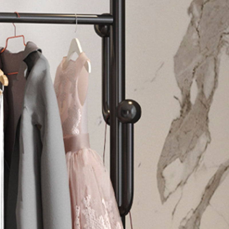 Luxurious Metal Hall Hall Tree Caseta de almacenamiento de almacenamiento de pie con ganchos de pelaje