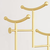 Wunderschöner Metallbeschattierungs -Rackkorb Vorratskleider Rack mit Kleiderhaken