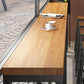 Solid Wood Pub Table Bar Height Industrial Rectangle Bar Table for Indoor Use