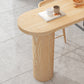 Massief houten eettafel op barhoogte, eigentijdse bartafel met dubbel voetstuk