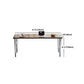 Table de bar rectangulaire industrielle en bois massif, hauteur de bar, pour petits endroits
