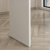 Tavolo da bar in legno bianco a doppio piedistallo contemporaneo tavolo da pranzo in legno massiccio