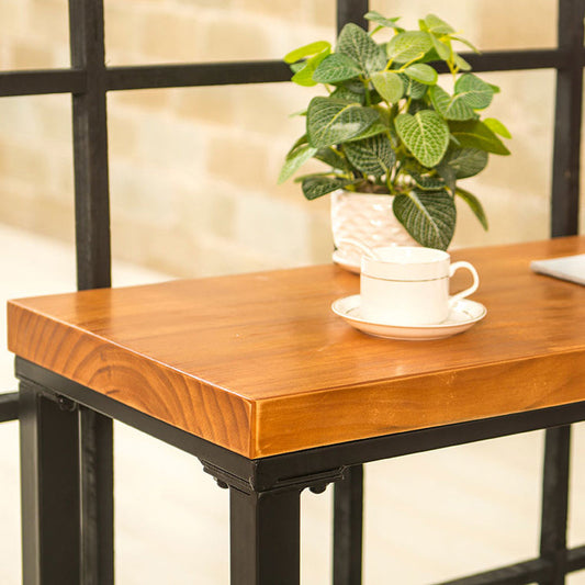 Tavolo da bar in legno solido industriale Tavolo da pranzo per soggiorno da cucina