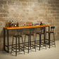 Industrial Solid Wood Bar Table Rectangle Dining Table for Kitchen Living Room Clearhalo 'Bar Furniture' 'Bar Tables' 'bar_tables' 'furn' 'furn_bar_tables' 'Furniture' 'Kitchen & Dining Furniture' 6040915