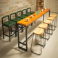 Industrial Solid Wood Bar Table Rectangle Dining Table for Kitchen Living Room Clearhalo 'Bar Furniture' 'Bar Tables' 'bar_tables' 'furn' 'furn_bar_tables' 'Furniture' 'Kitchen & Dining Furniture' 6040916