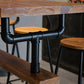 Mesa de pub contemporánea Mesa de bar rectangular de madera maciza para interiores