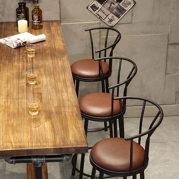 Mesa de pub contemporánea Mesa de bar rectangular de madera maciza para interiores