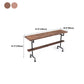 Mesa de pub contemporánea Mesa de bar rectangular de madera maciza para interiores