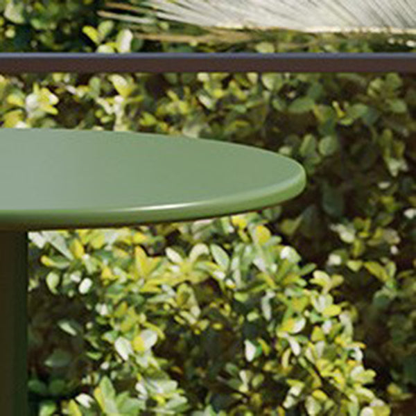 Contemporary Metal Round Bar Table Outdoor Pedestal Bar Dining Table Clearhalo 'Bar Furniture' 'Bar Tables' 'bar_tables' 'furn' 'furn_bar_tables' 'Furniture' 'Kitchen & Dining Furniture' 6040962