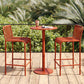 Contemporary Metal Round Bar Table Outdoor Pedestal Bar Dining Table Clearhalo 'Bar Furniture' 'Bar Tables' 'bar_tables' 'furn' 'furn_bar_tables' 'Furniture' 'Kitchen & Dining Furniture' 6040966