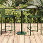 Contemporary Metal Round Bar Table Outdoor Pedestal Bar Dining Table Clearhalo 'Bar Furniture' 'Bar Tables' 'bar_tables' 'furn' 'furn_bar_tables' 'Furniture' 'Kitchen & Dining Furniture' 6040968