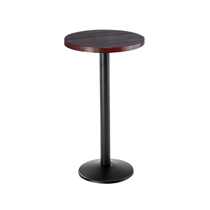 Mesa de comedor rectangular de madera maciza marrón para cocina y sala de estar