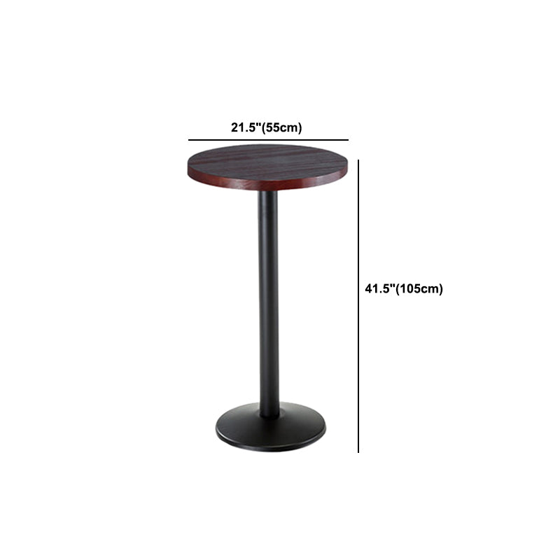 Mesa de comedor rectangular de madera maciza marrón para cocina y sala de estar