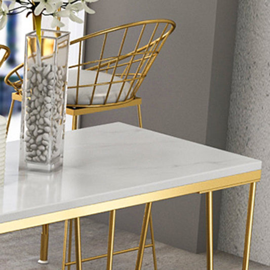 Modern White Wooden Bar Table Rectangle Dining Table with 4 Legs Clearhalo 'Bar Furniture' 'Bar Tables' 'bar_tables' 'furn' 'furn_bar_tables' 'Furniture' 'Kitchen & Dining Furniture' 6041121