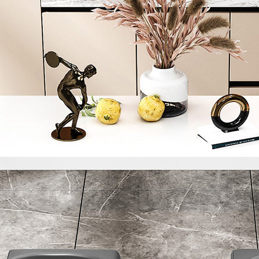 Tavolo da pranzo specialistico bianco a barra doppia piedistallo in legno altezza da bar per pub