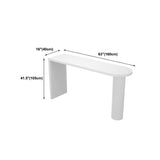 White Specialty Bar Dining Table Double Pedestal Wooden Bar Height Pub Table