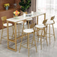 Glam Pub Table Solid Wood Bar Height Rectangle Bar Table for Breakroom Clearhalo 'Bar Furniture' 'Bar Tables' 'bar_tables' 'furn' 'furn_bar_tables' 'Furniture' 'Kitchen & Dining Furniture' 6041200