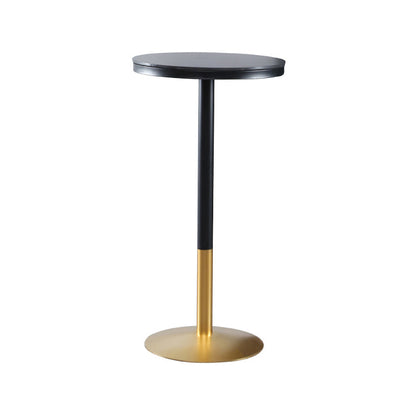 Runder Stein-Bar-Esstisch, Glamour-Stehtisch für das Wohnzimmer