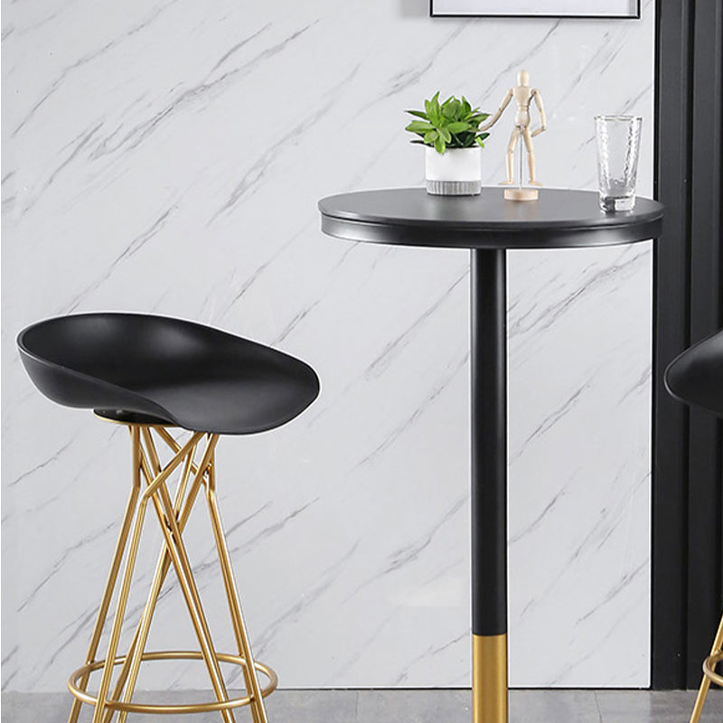 Runder Stein-Bar-Esstisch, Glamour-Stehtisch für das Wohnzimmer