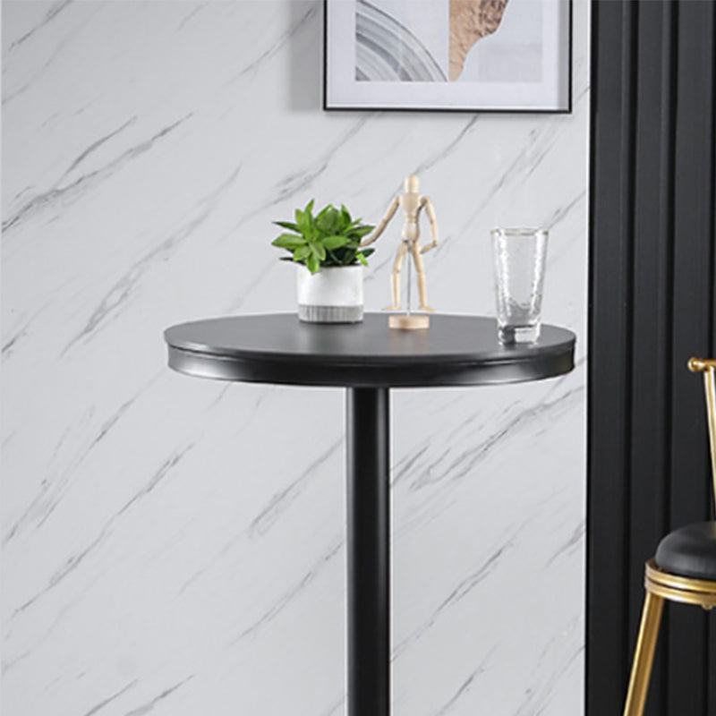 Runder Stein-Bar-Esstisch, Glamour-Stehtisch für das Wohnzimmer