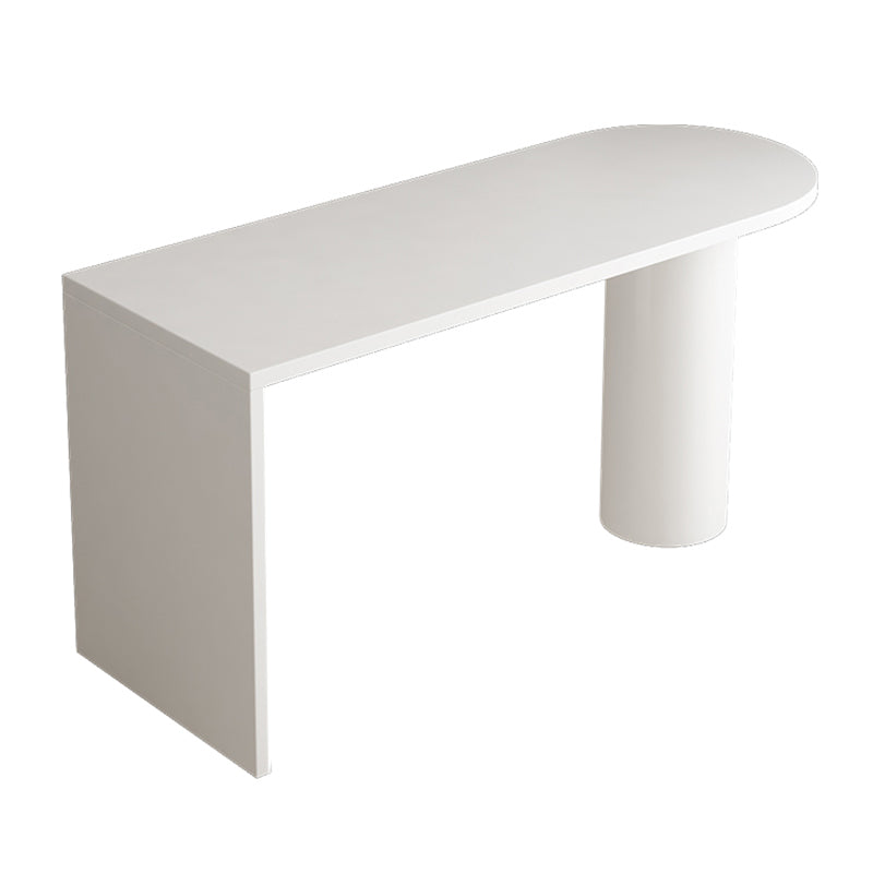 Contemporary Solid Wood Bar Dining Table Indoor Bar Table with Double Pedestal White Without Chairs Clearhalo 'Bar Furniture' 'Bar Tables' 'bar_tables' 'furn' 'furn_bar_tables' 'Furniture' 'Kitchen & Dining Furniture' 6041299