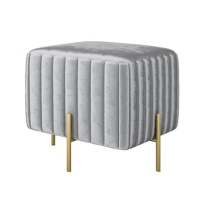 Modern Rectangle Standard Solid Color Tear Resistant Indoor Standard Grey 1 Piece Clearhalo 'furn' 'furn_ottomans_poufs' 'Furniture' 'Living Room Furniture' 'Ottomans & Poufs' 'ottomans_poufs' 6042438