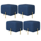 Modern Rectangle Standard Solid Color Tear Resistant Indoor Standard Dark Blue 4 Piece Set Clearhalo 'furn' 'furn_ottomans_poufs' 'Furniture' 'Living Room Furniture' 'Ottomans & Poufs' 'ottomans_poufs' 6042457