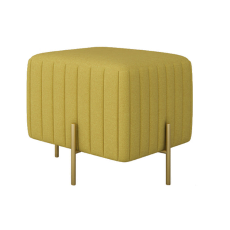 Modern Rectangle Standard Solid Color Tear Resistant Indoor Standard Ginger 1 Piece Clearhalo 'furn' 'furn_ottomans_poufs' 'Furniture' 'Living Room Furniture' 'Ottomans & Poufs' 'ottomans_poufs' 6042458
