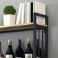 Metal Wall Mounted Wine Glass Stemware Rack Holder Industrial Wine Rack Kit Clearhalo 'furn' 'furn_wine_racks' 'Furniture' 'Kitchen & Dining Furniture' 'Wine Racks' 'wine_racks' 6042493