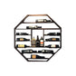Industrie Wandmontierte Flaschen Weinregal Metall Wine Rack Flasche in Messing