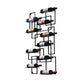 Industrie Wandmontierte Flaschen Weinregal Metall Wine Rack Flasche in Messing
