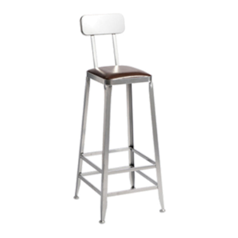 1/2/3 Pieces Industrial Pub Table Set Silver and Brown Bar Table and Stools