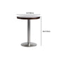 1/2/3 Pieces Industrial Pub Table Set Silver and Brown Bar Table and Stools