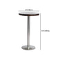 1/2/3 Pieces Industrial Pub Table Set Silver and Brown Bar Table and Stools