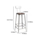 1/2/3 Pieces Industrial Pub Table Set Silver and Brown Bar Table and Stools