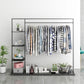 Modern Entryway Kit Hanging Rail and 3 Side Storage Shelves Coat Hanger