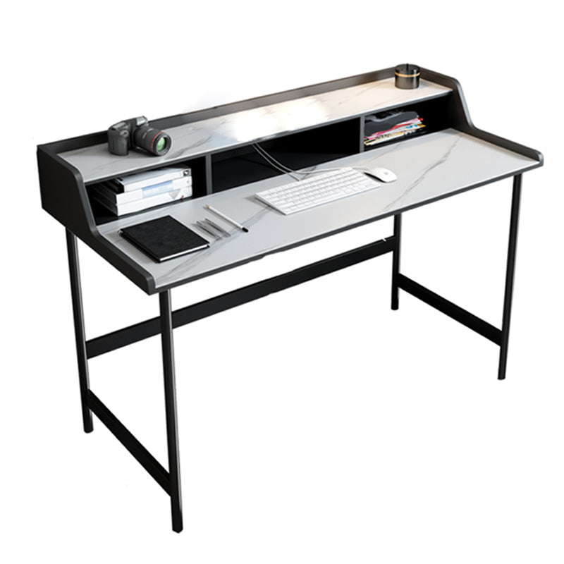 Scrivania contemporanea per la scrivania della scrivania di marmo bianco o dell'ufficio