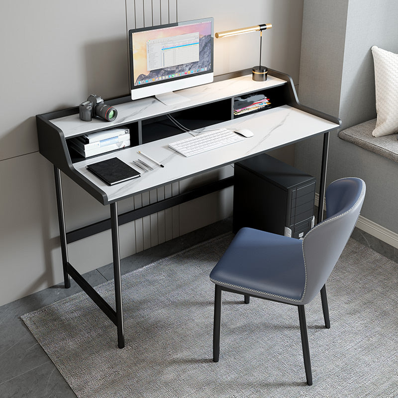 Scrivania contemporanea per la scrivania della scrivania di marmo bianco o dell'ufficio