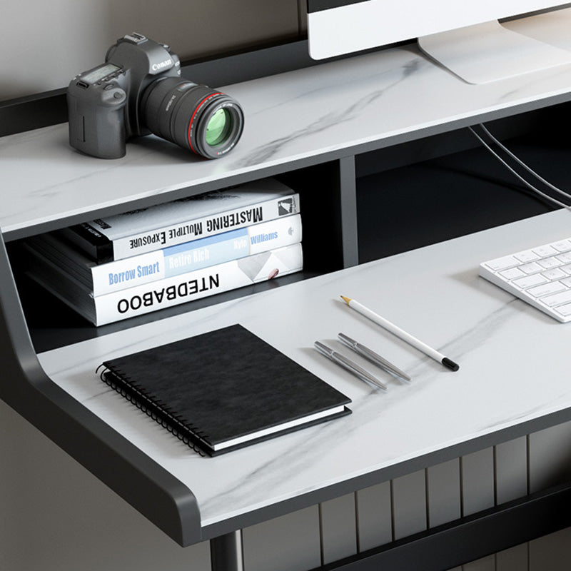 Scrivania contemporanea per la scrivania della scrivania di marmo bianco o dell'ufficio