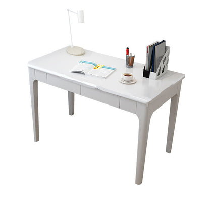 Modern Parsons Computer Desk Rectangular Solid Wood Writing Desk
