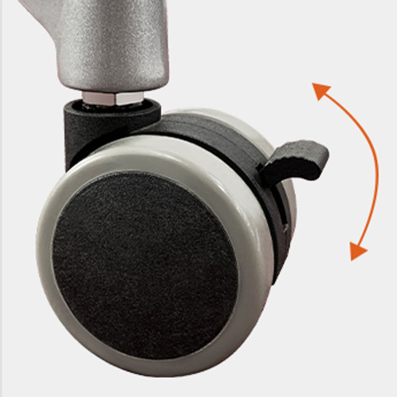 Modern with Caster Wheels Standing Desk H-Shape Metal Base Home or Office Desk Clearhalo 'furn' 'furn_office_desk' 'Furniture' 'Office Desks' 'Office Furniture' 'office_desk' 6046606