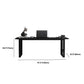Rectangular Marble Office Desk Modern Solid Wood Writing Desk