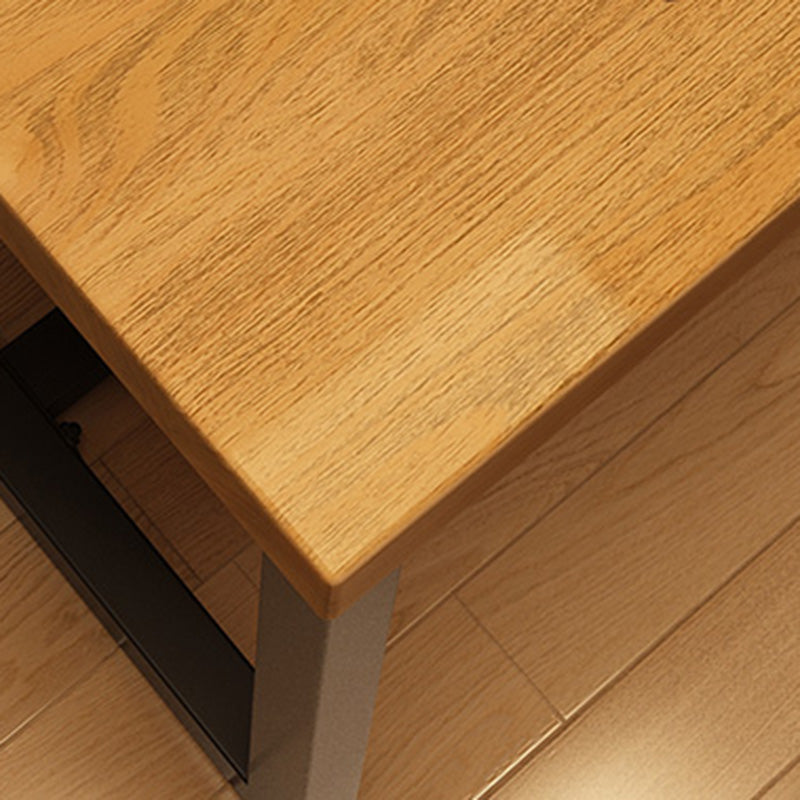 Bureau de jeu en bois contemporain pour la maison 30 "H bureau avec les jambes en fer