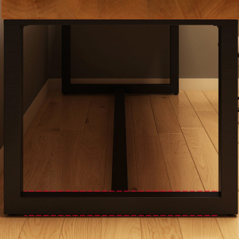 Bureau de jeu en bois contemporain pour la maison 30 "H bureau avec les jambes en fer