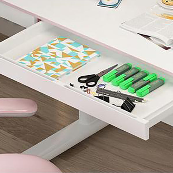 Contemporary Wooden Writing Desk 51.2"H Adjustable Desk for Home Clearhalo 'furn' 'furn_office_desk' 'Furniture' 'Office Desks' 'Office Furniture' 'office_desk' 6046708